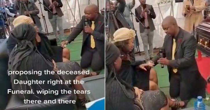 Người đàn ông gây tranh cãi khi cầu hôn bạn gái ngay trong tang lễ của bố người yêu. - Ảnh 2