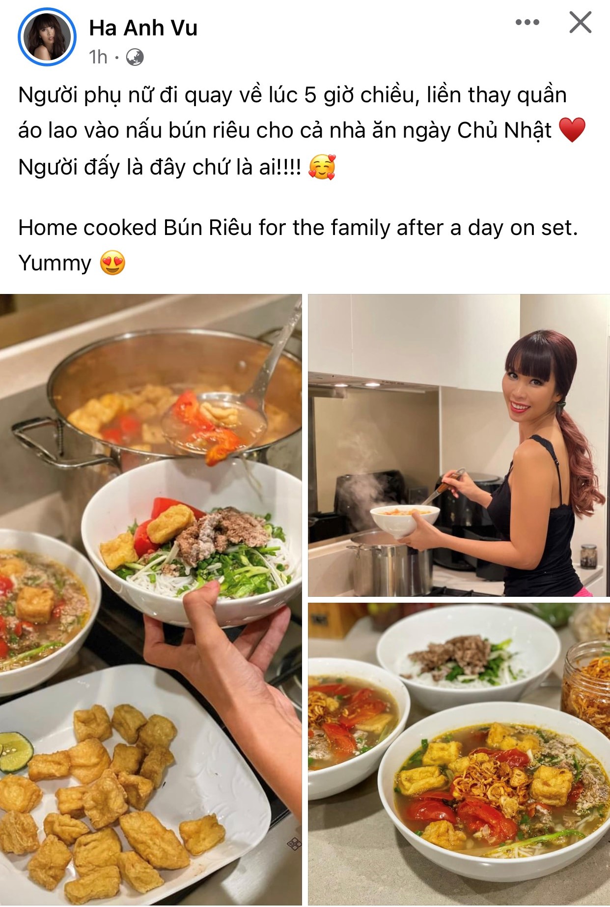 Hà Anh vào bếp trổ tài món ngon cho gia đình, được dân mạng khen nức nở vì điều này - Ảnh 5