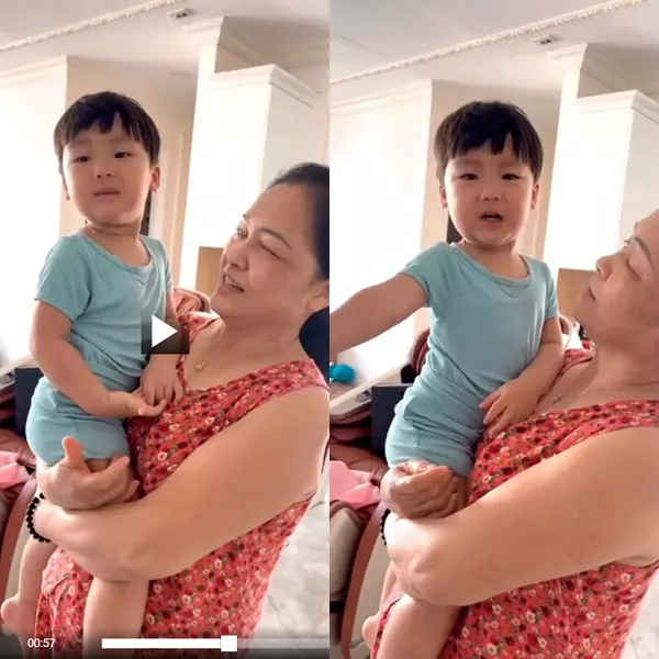 Con trai khóc níu chân, Hòa Minzy gây tranh cãi với lời giải thích: 