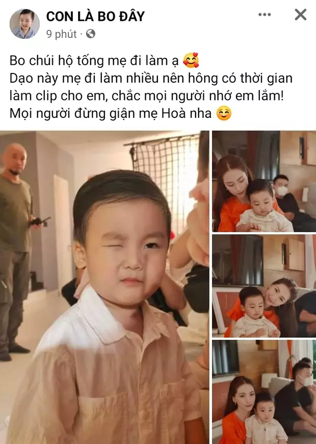 Con trai khóc níu chân, Hòa Minzy gây tranh cãi với lời giải thích: 