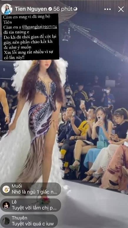 Miss Grand Thuỳ Tiên bị vấp té khi làm vedette tại show thời trang của NTK Hoàng Hải  - Ảnh 5