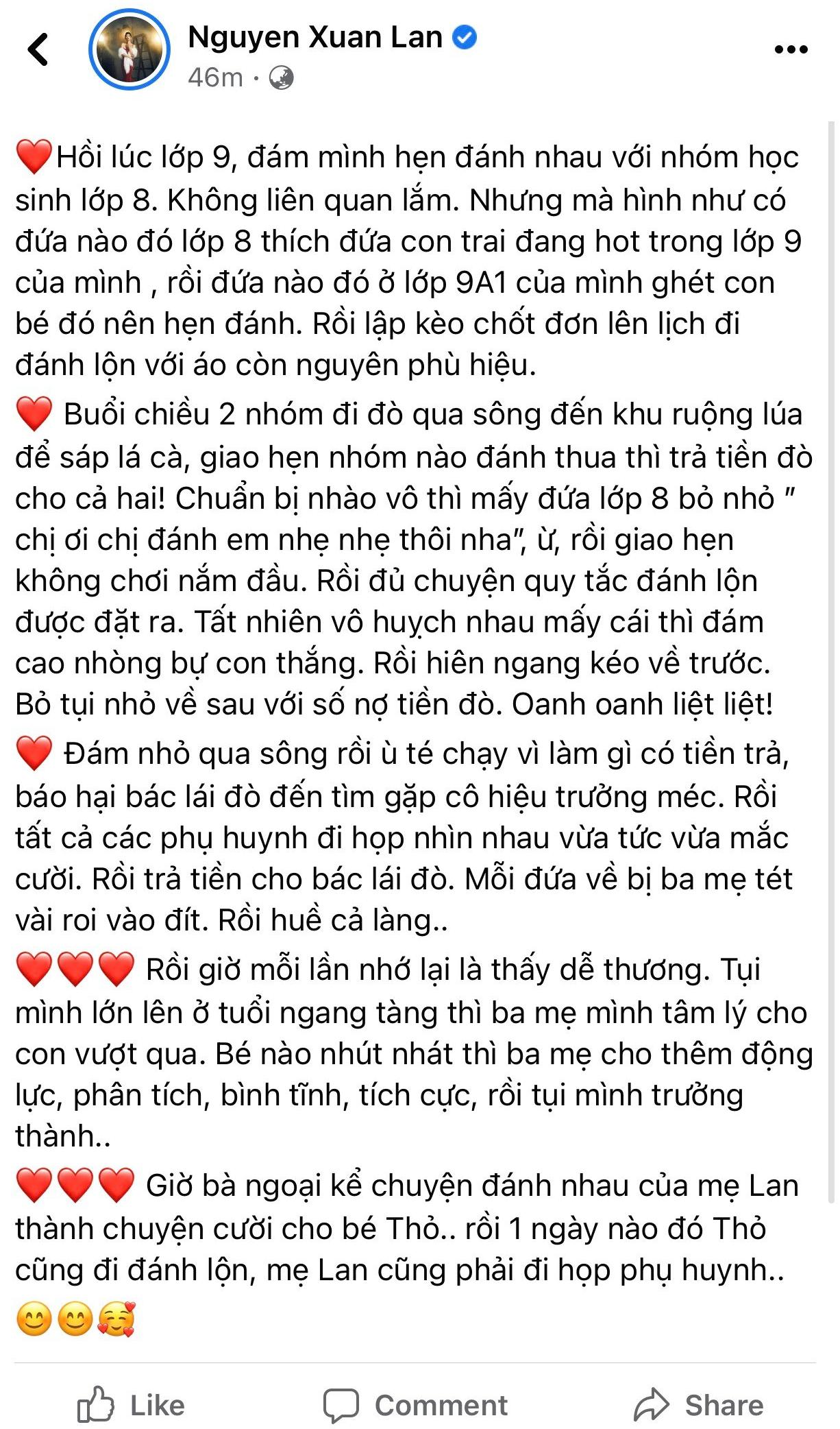 Sao Việt kể chuyện bị đánh thời đi học: Xuân Lan lập kèo đánh lộn, Ngọc Thanh Tâm bị bạn kéo quần - Ảnh 3