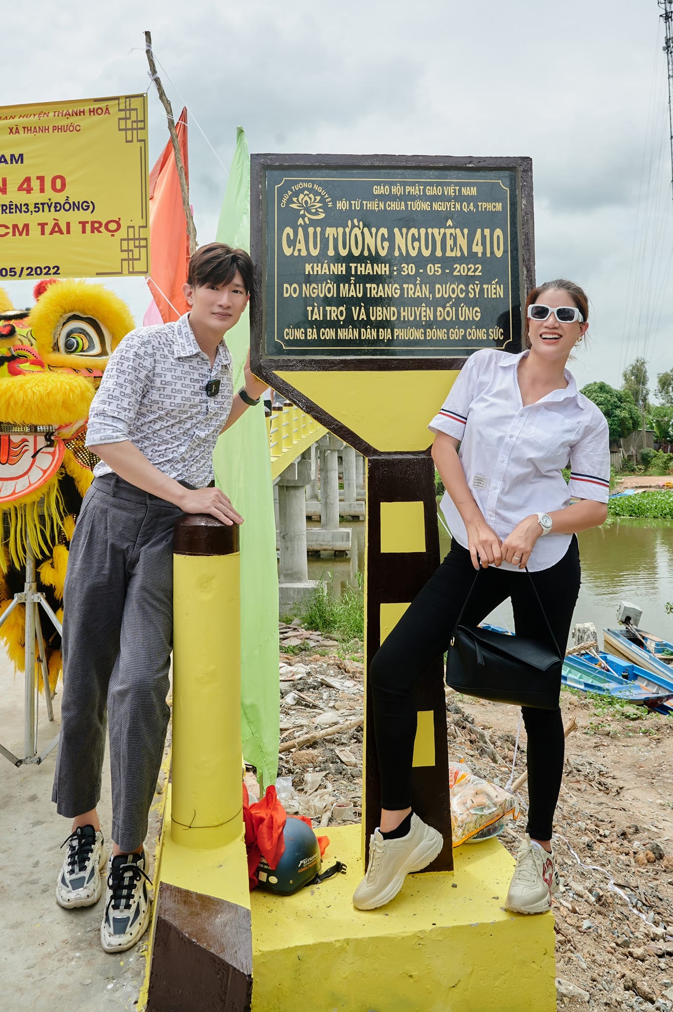 Hậu lùm xùm từ thiện, Trang Khàn xây cầu hơn 3,5 tỷ cho người dân Long An - Ảnh 6