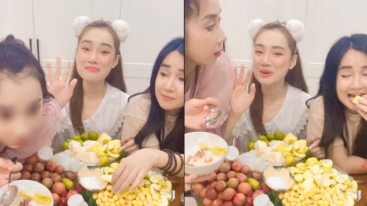 Nhã Phương ăn cả mâm đồ chua, netizen nghi mang thai lần hai