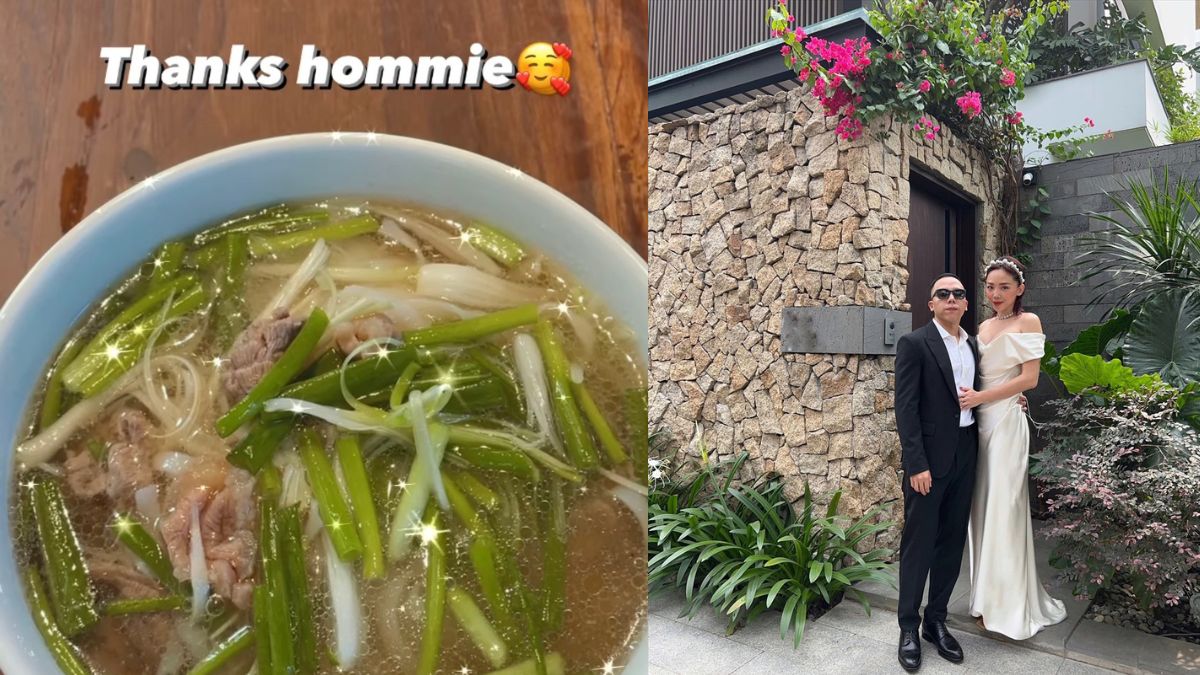 Hoàng Touliver nấu phở bò Hà Nội tẩm bổ cho Tóc Tiên