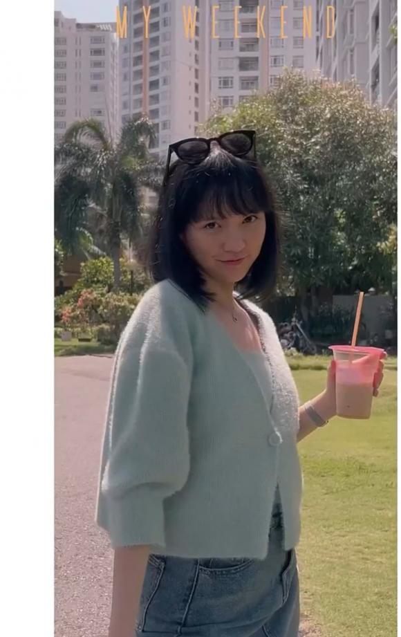 Hải Tú đi chơi cuối tuần, khoe nhan sắc đẹp không góc chết  - Ảnh 2