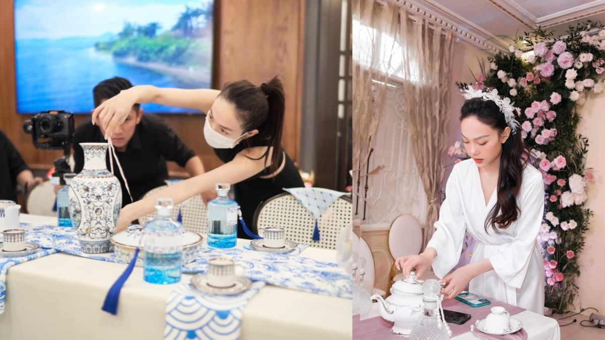 Kĩ tính như cô dâu Minh Hằng: Dùng thước đo từng chiếc bình sứ, mất 3 tháng để chuẩn bị đám cưới