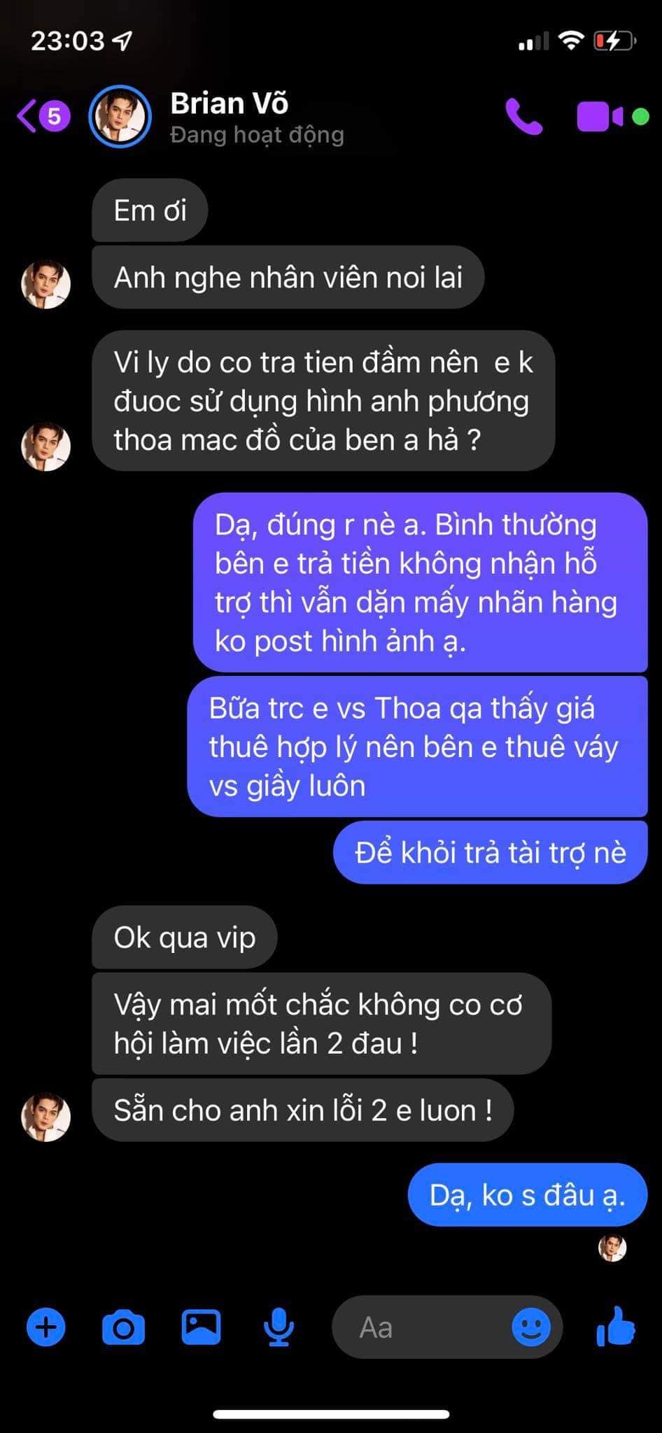 Tiktoker Việt Phương Thoa tố NTK Brian Võ sử dụng hình ảnh của mình dù cô thuê đồ có trả phí - Ảnh 5