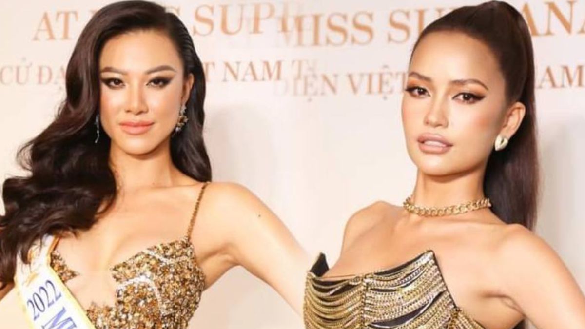 Kim Duyên bị Ngọc Châu lấn át khi tiếp đón Chủ tịch Miss Supranational 