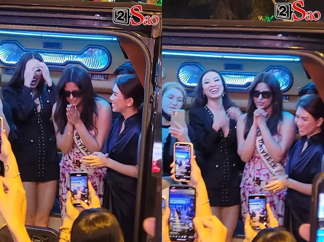 Đương kim Miss Universe xuất hiện tại Việt Nam, màn đọ sắc với Kim Duyên gây chú ý - Ảnh 9