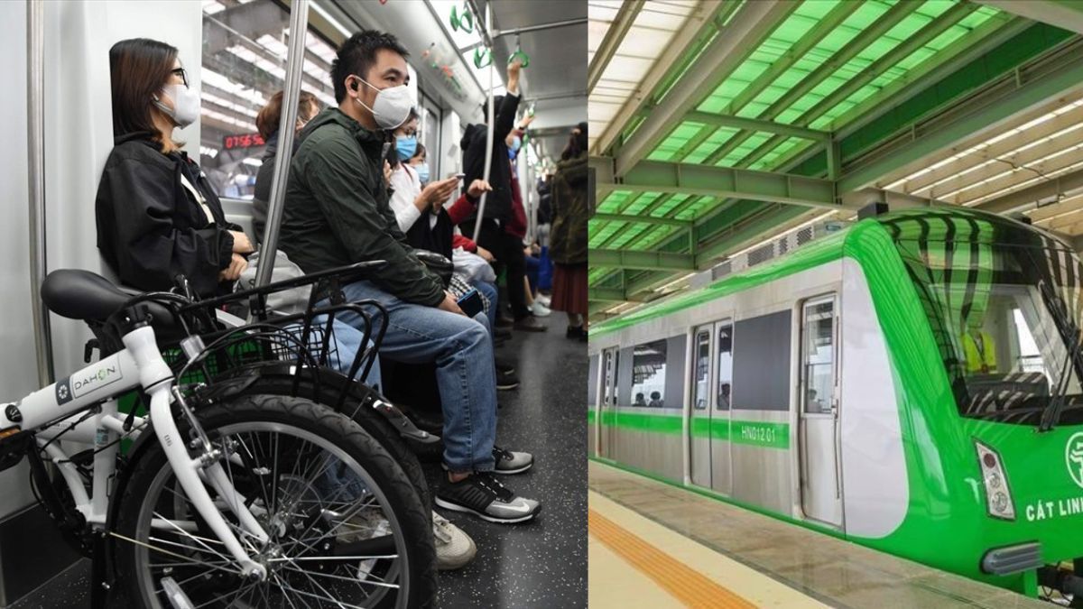 Đường sắt Cát Linh - Hà Đông cho phép mang xe đạp lên tàu