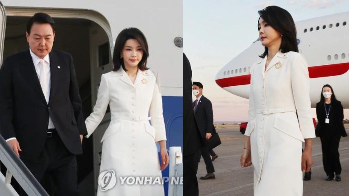 Tân Đệ nhất phu nhân Hàn Quốc khoe sắc vóc xinh đẹp và gu thời trang sang chảnh bất chấp tuổi 50