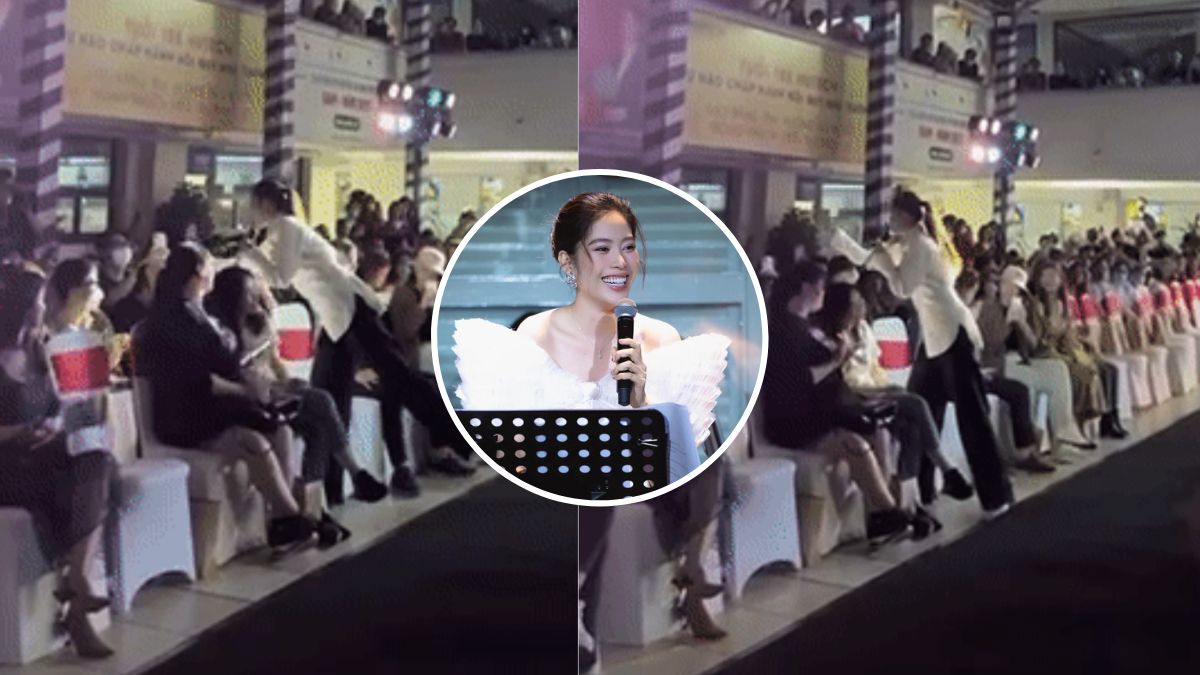 Nam Em gây tranh cãi với hành động "ký đầu" fan khi đang biểu diễn