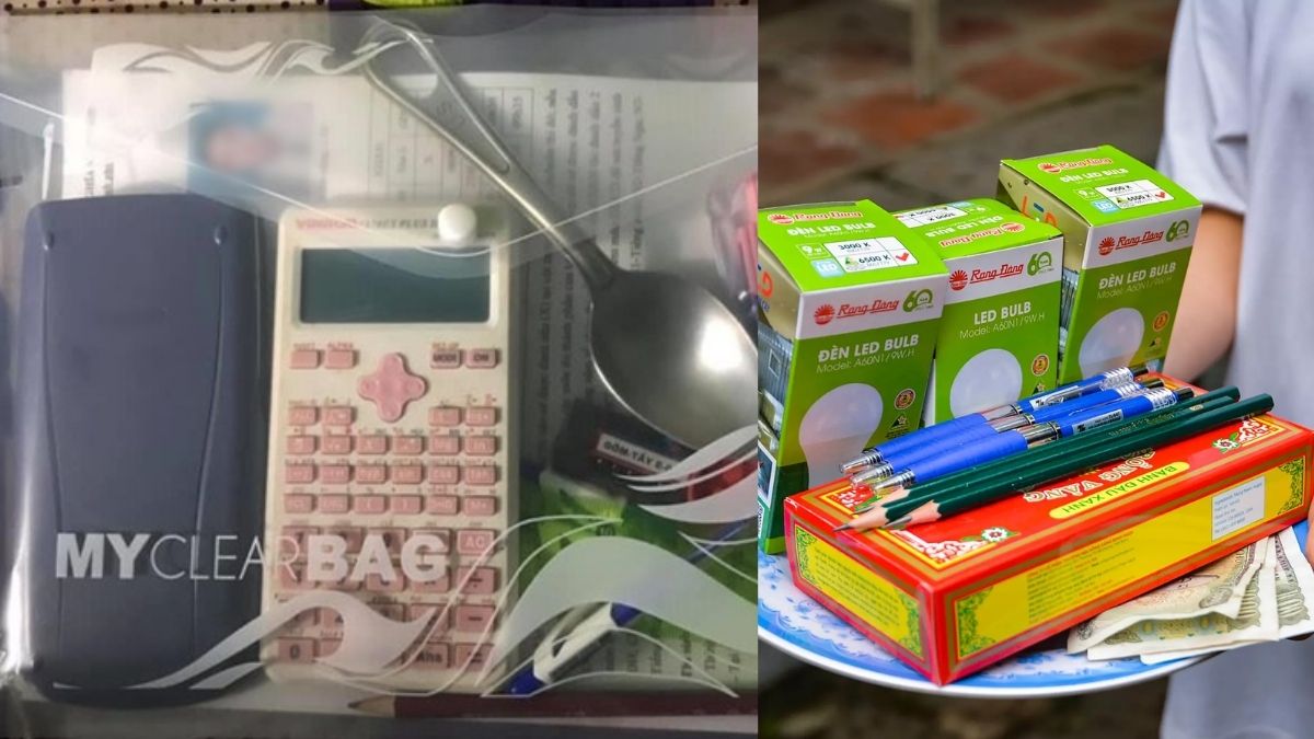 Sĩ tử thi THPT Quốc gia đem bóng đèn, bút bi đến Văn Miếu cầu minh mẫn