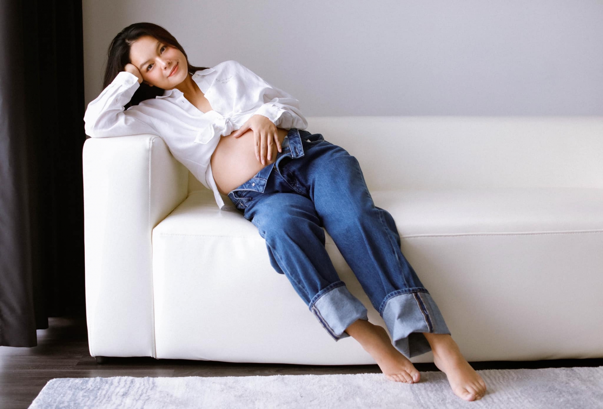 Phạm Quỳnh Anh xả kho ảnh bầu vượt mặt trước thềm sinh nở - Ảnh 2