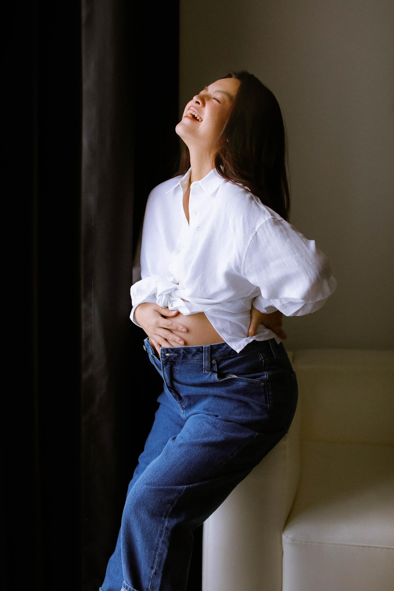 Phạm Quỳnh Anh xả kho ảnh bầu vượt mặt trước thềm sinh nở - Ảnh 4