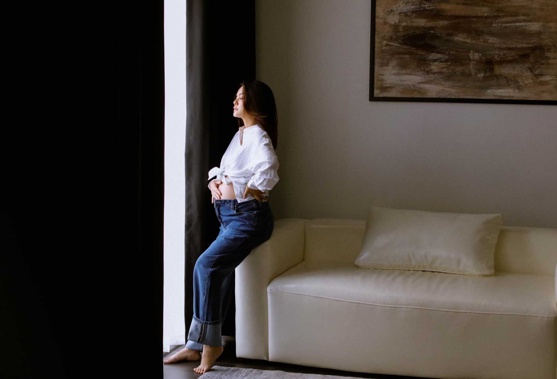 Phạm Quỳnh Anh xả kho ảnh bầu vượt mặt trước thềm sinh nở - Ảnh 1