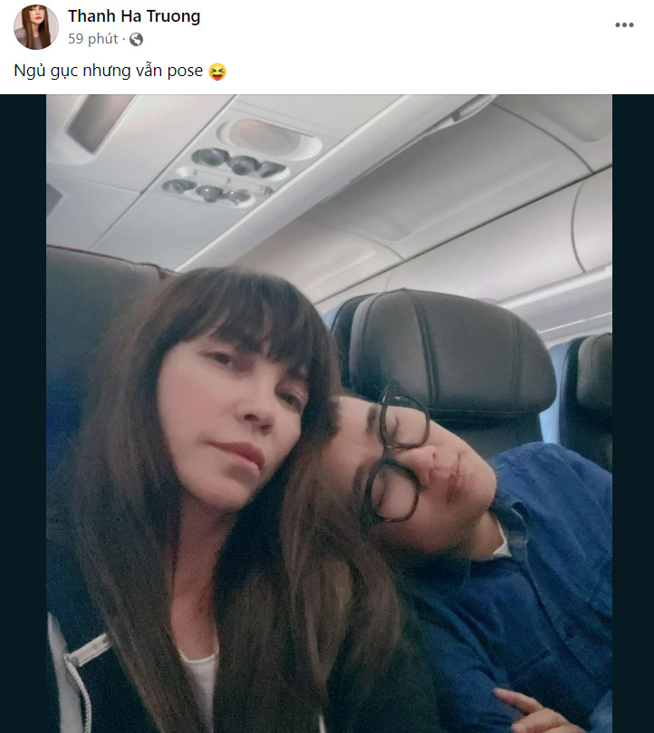 Thanh Hà lộ mặt mộc khác lạ khi tình tứ tựa đầu 