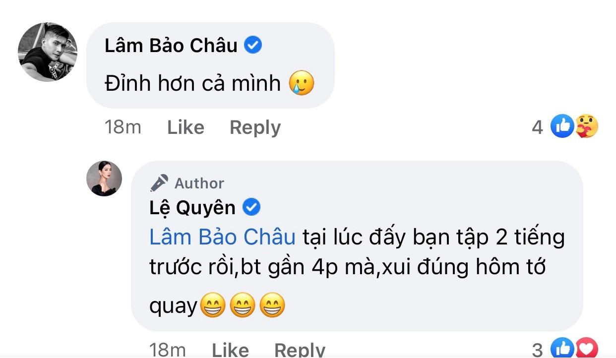 Lệ Quyên so tài plank với Lâm Bảo Châu, nhưng màn 