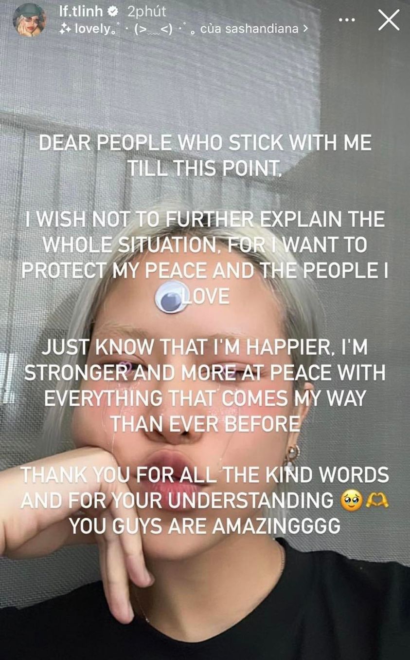 Tlinh lên tiếng trước tin đồn hẹn hò bạn thân của tình cũ: 