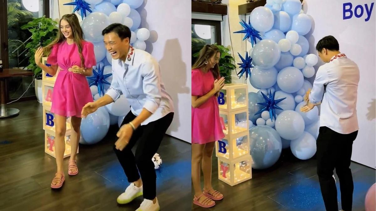 Vợ Tây của Bùi Tiến Dũng mang thai quý tử, ngoại hình vẫn như búp bê