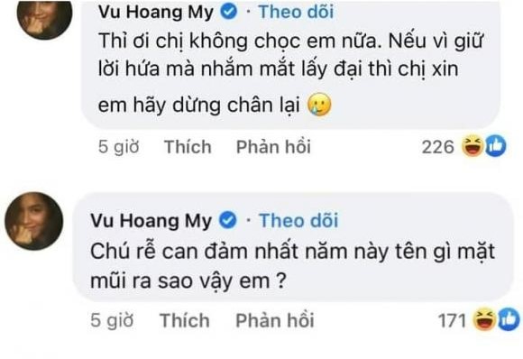 Á hậu Hoàng My gọi chồng sắp cưới của Mâu Thủy là 