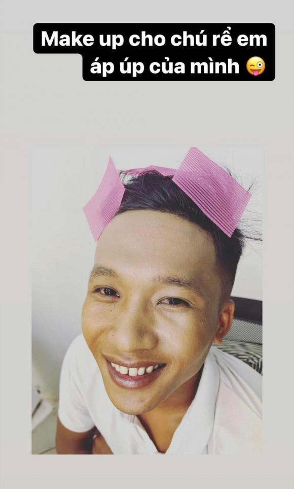 H'Hen Niê đích thân làm phó nháy, make up, ủi quần áo, set up buổi chụp cưới cho em trai cưới vợ - Ảnh 7