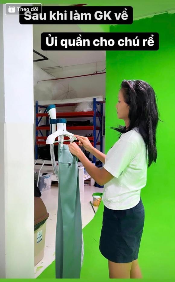 H'Hen Niê đích thân làm phó nháy, make up, ủi quần áo, set up buổi chụp cưới cho em trai cưới vợ - Ảnh 8