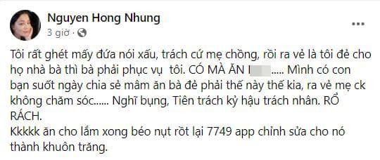 Vợ Xuân Bắc bàn về mâm cơm cữ mẹ chồng nấu cho con dâu: 