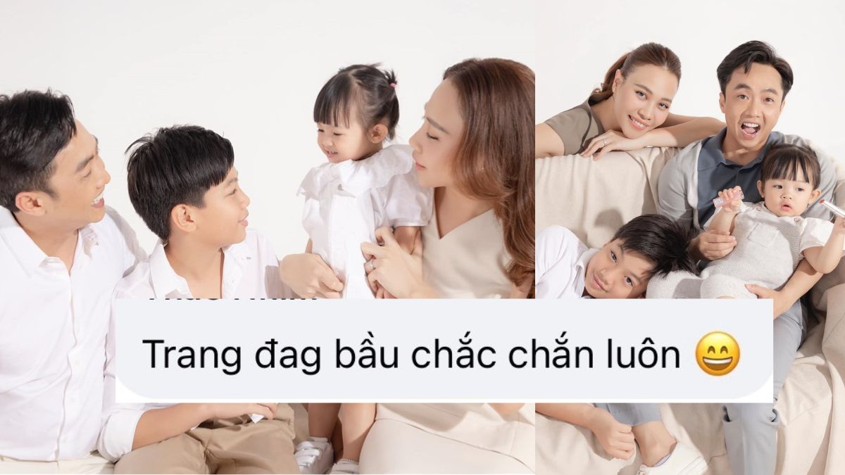 Fan nghi Đàm Thu Trang sắp sinh thêm em cho Subeo