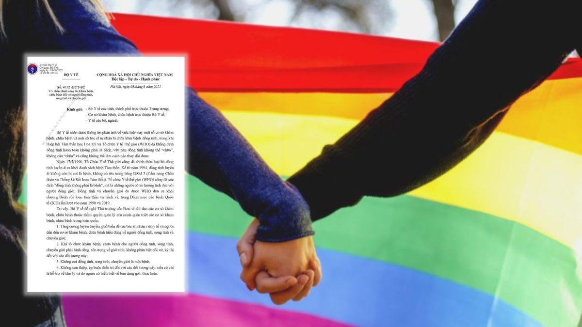 Bộ Y tế ra văn bản chấn chỉnh công tác khám chữa bệnh: Không coi đồng tính, song tính... là bệnh