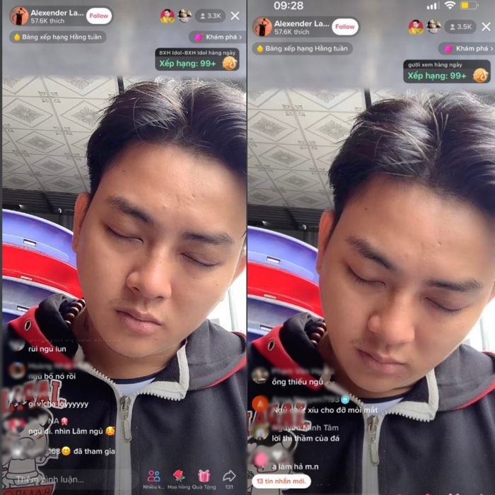 Hoài Lâm lộ gương mặt lờ đờ, ngủ gật khi đang livestream với fan - Ảnh 5