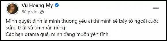 Á hậu Hoàng My tuyên bố sau nghi vấn 