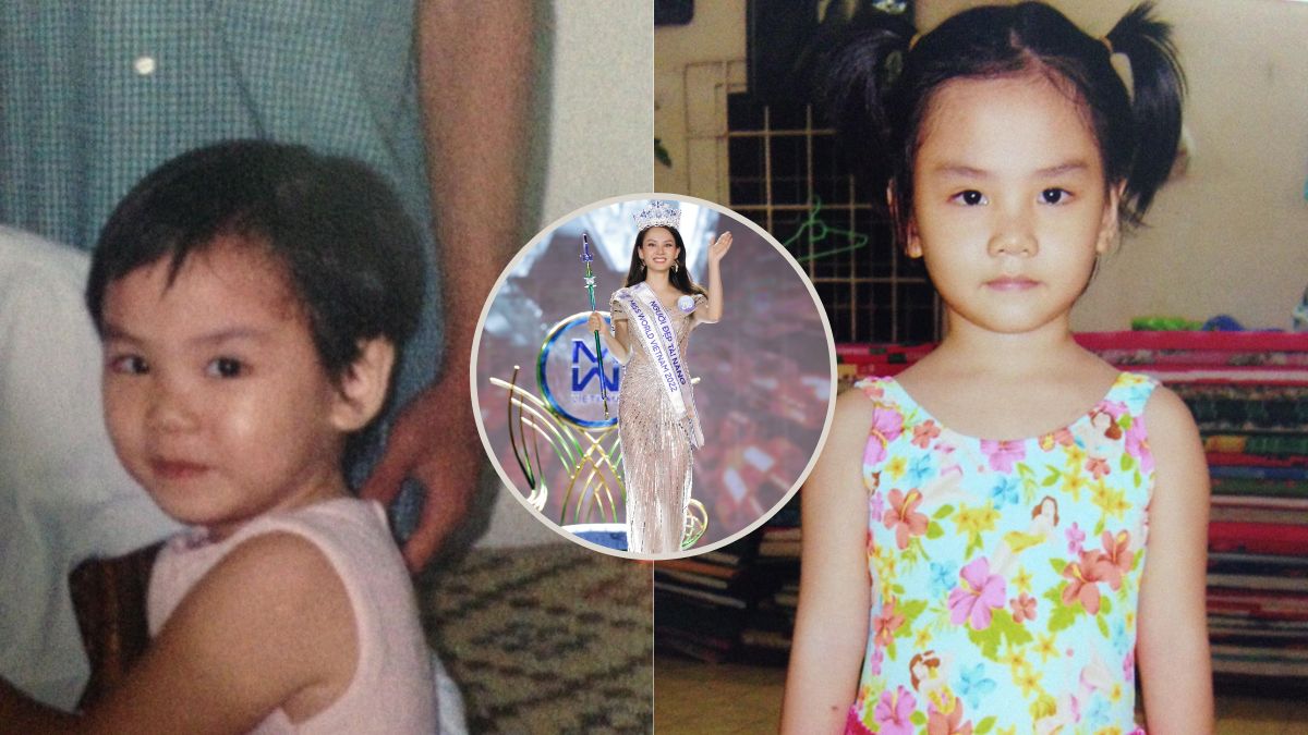 Nhan sắc lúc bé của Hoa hậu Mai Phương: Nét từ tấm bé