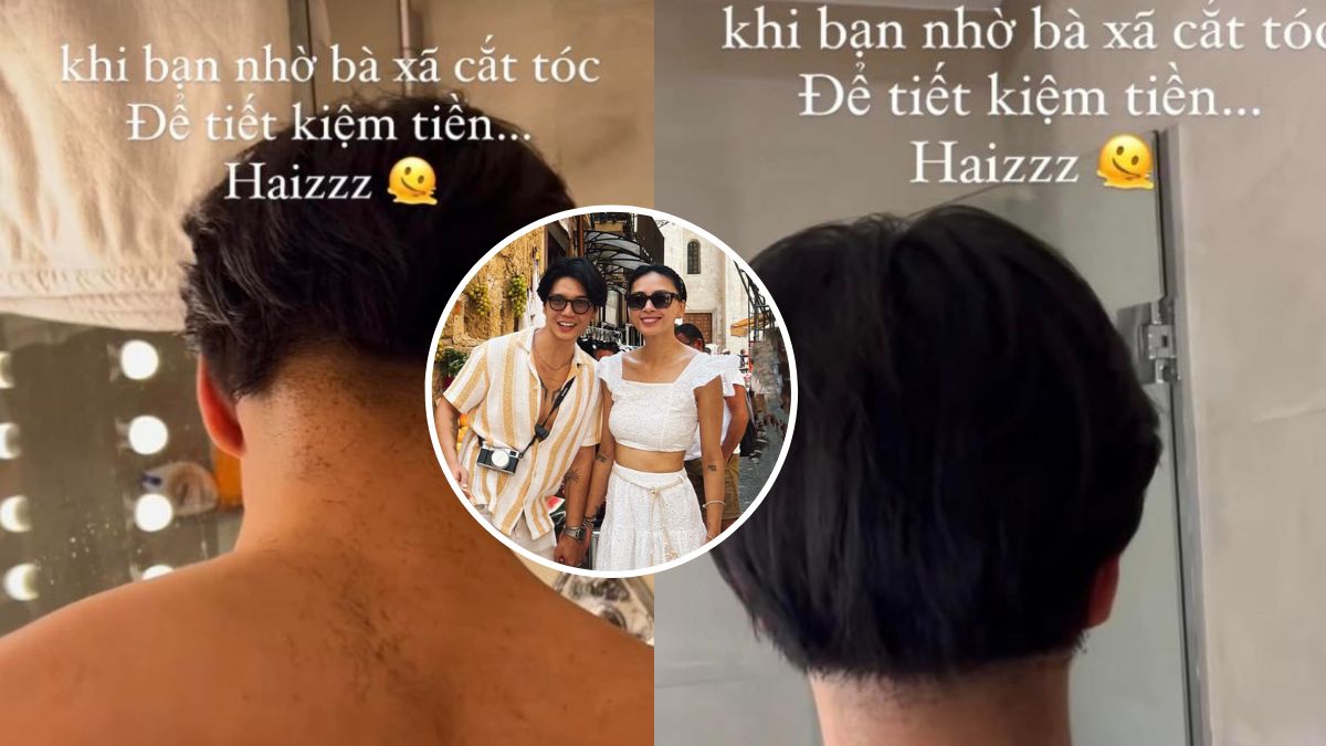 Huy Trần nhờ Ngô Thanh Vân cắt tóc để tiết kiệm nhưng thành phẩm lại "đắng lòng"