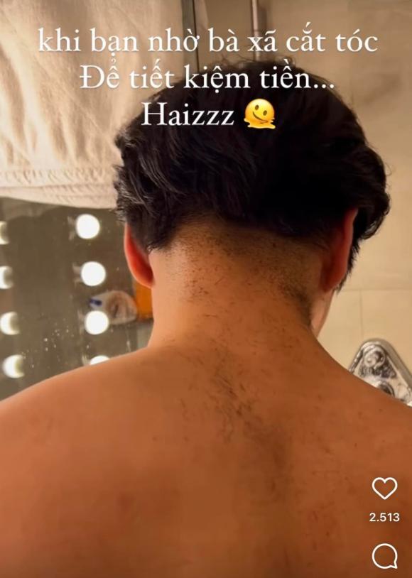 Huy Trần nhờ Ngô Thanh Vân cắt tóc để tiết kiệm nhưng thành phẩm lại 
