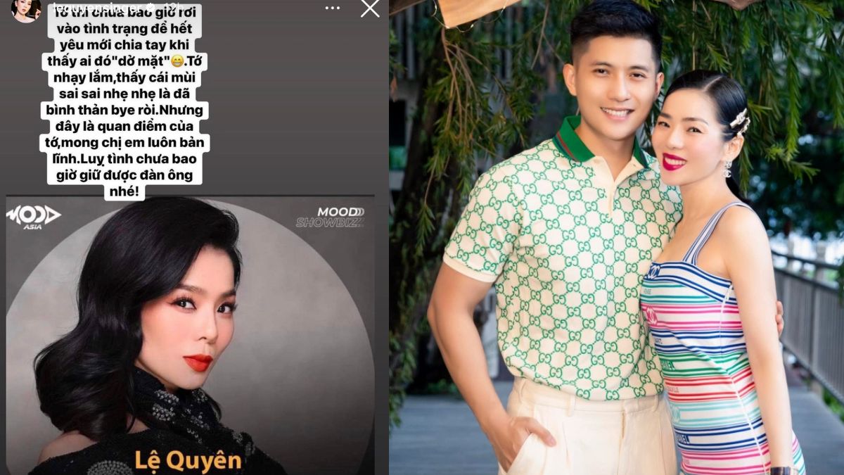 Lệ Quyên nói thẳng: "Thấy cái mùi sai sai nhẹ nhẹ là bình thản bye rồi"