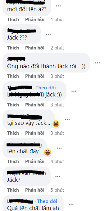 Fanpage của Jack bất ngờ bị đổi tên thành 