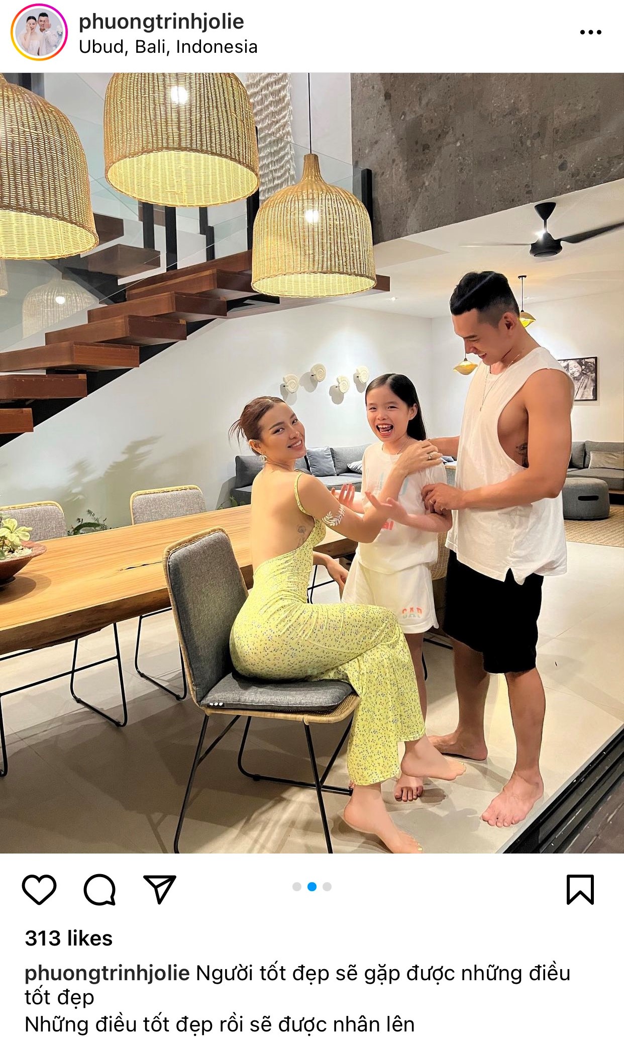 Phương Trinh Jolie khoe khoảnh khắc thân mật của con riêng với Lý Bình nhưng để lộ vòng 3 