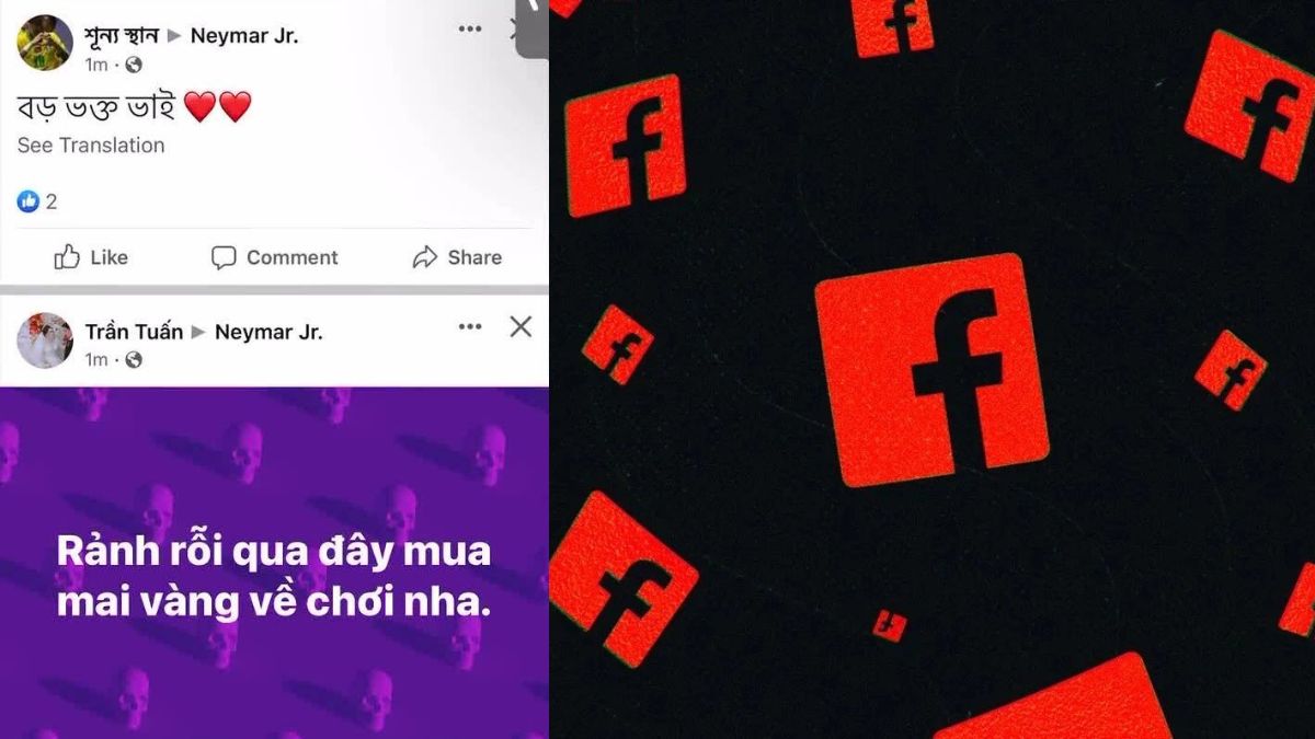 Xuất hiện loạt bài đăng lạ trên các trang Facebook của người nổi tiếng