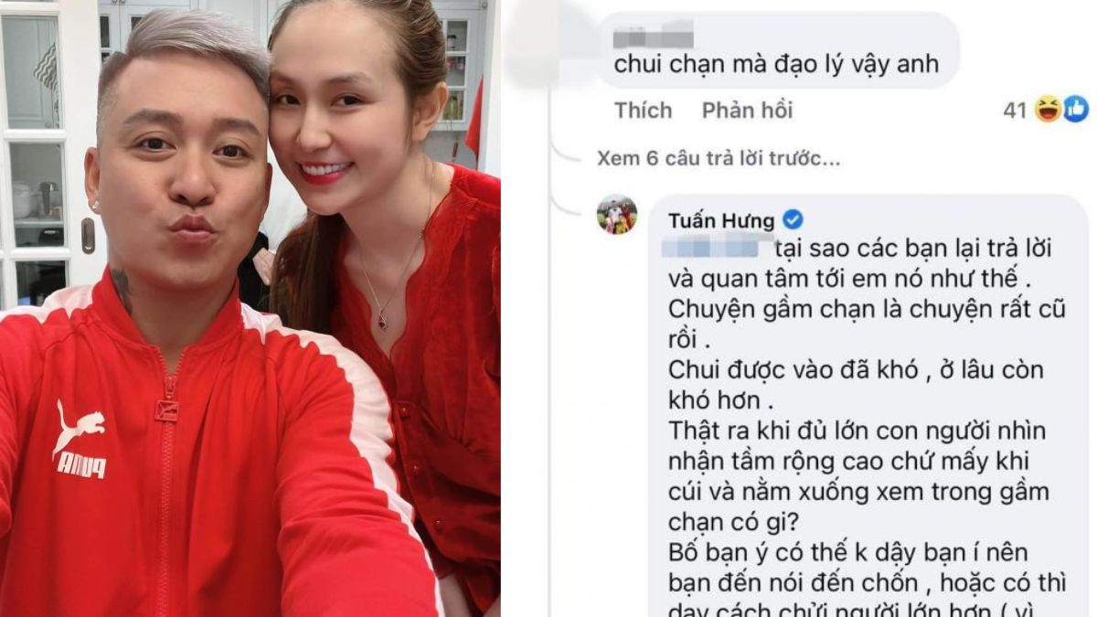 Tuấn Hưng đáp trả gay gắt nhưng cực văn minh khi bị mỉa mai "chui gầm chạn"
