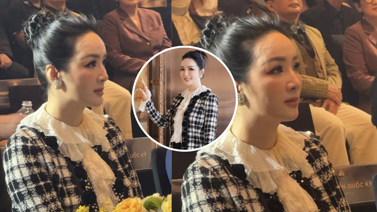 Bóc nhan sắc thật của Hoa hậu Đền Hùng U50 Giáng My qua cam thường 