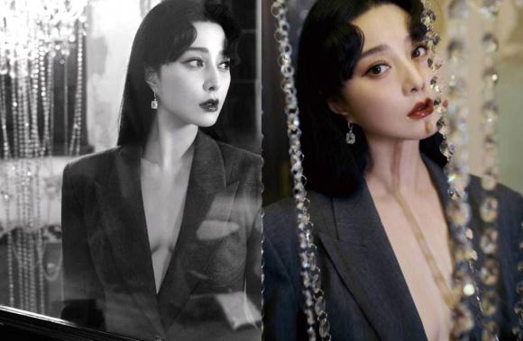 Phạm Băng Băng mặc vest không nội y, khiến netizen choáng ngợp với khí chất nữ tổng tài - Ảnh 3