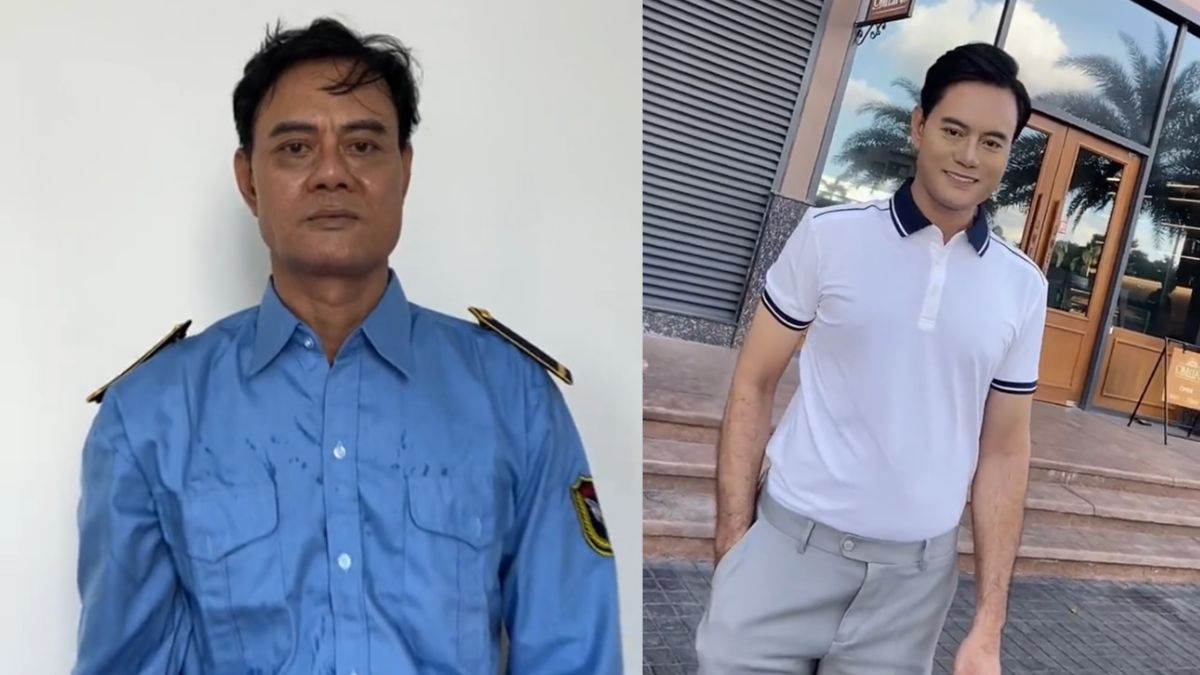 Chú bảo vệ hot nhất MXH nhờ màn "lột xác" thành tài tử soái ca trong 1 giây