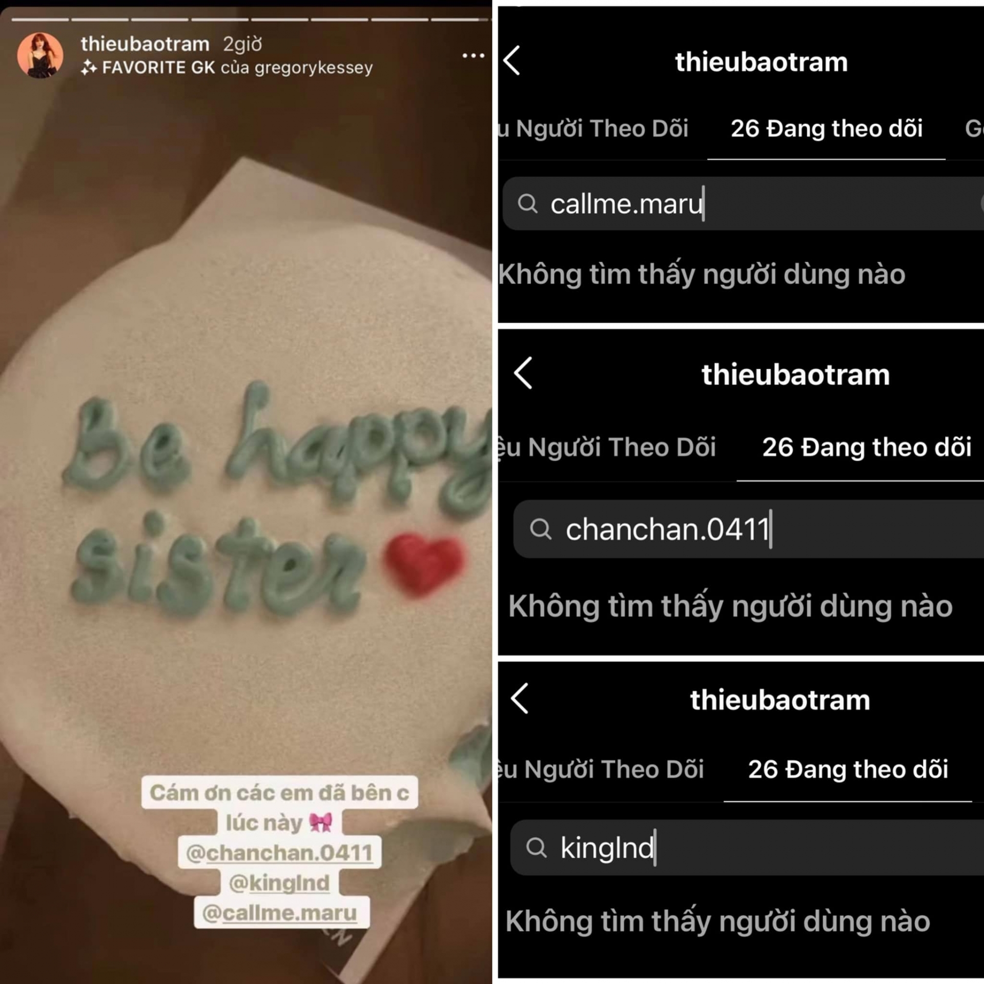 Thiều Bảo Trâm thẳng tay bỏ theo dõi 