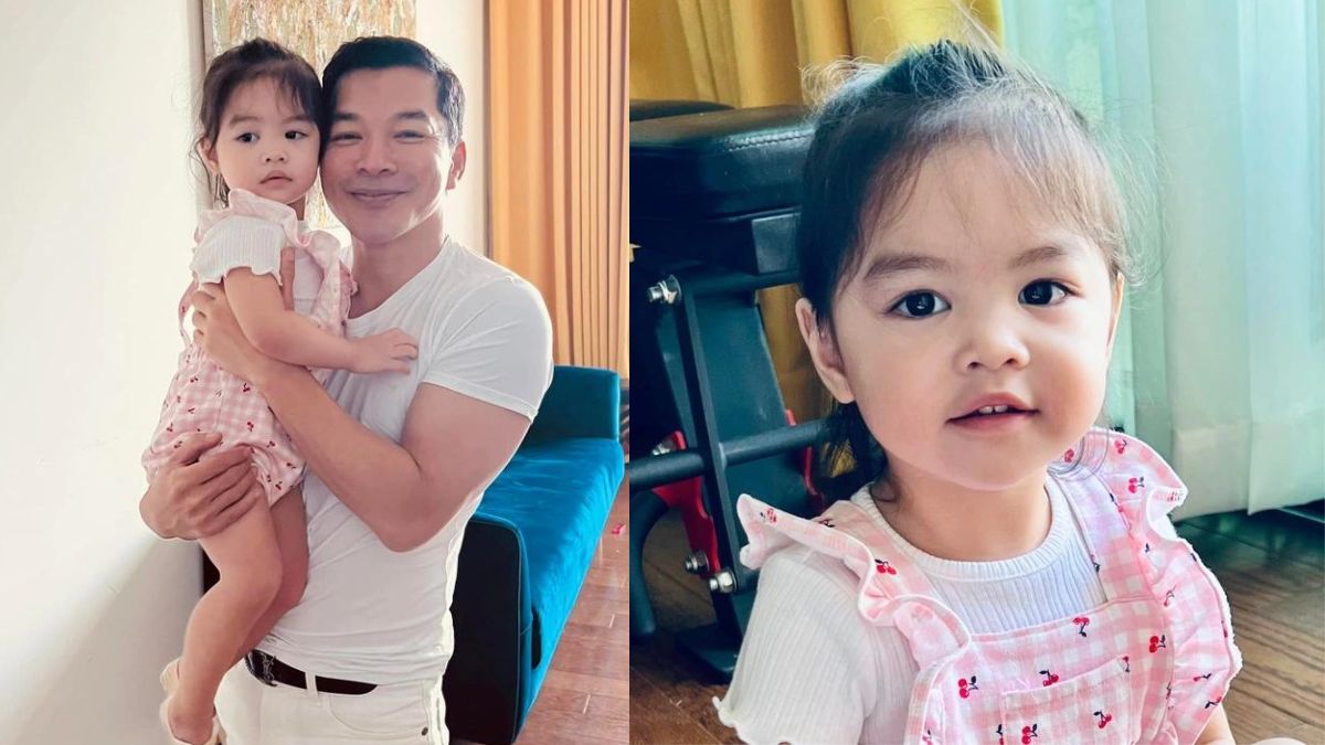 Lộ dung mạo vợ hai của Trần Bảo Sơn qua gương mặt cô con gái 2 tuổi.