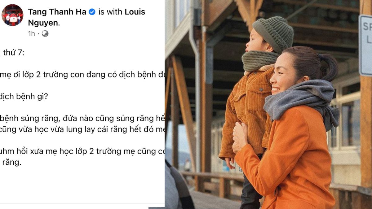 Tăng Thanh Hà nói gì với con trai khiến dân tình được phen cười nghiêng ngả