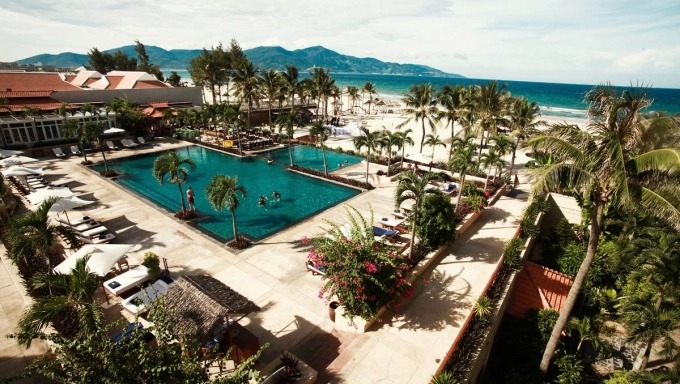 Furama Resort Danang nhìn từ trên cao. Ảnh: @furamaresort.