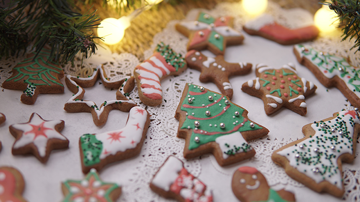 Bánh quy gừng là một trong những món bánh không thể thiếu trong dịp Giáng sinh.