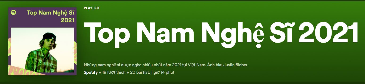 Top nam, nữ nghệ sĩ, nhóm nhạc được nghe nhiều nhất năm 2021 tại Việt Nam - Ảnh 1